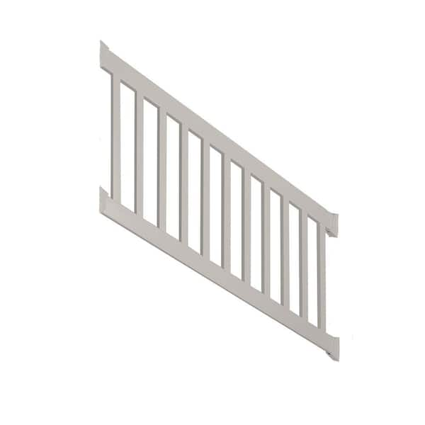 Weatherables Walton 3 ft. H x 72 in. W Tan Vinyl Stair Railing Kit