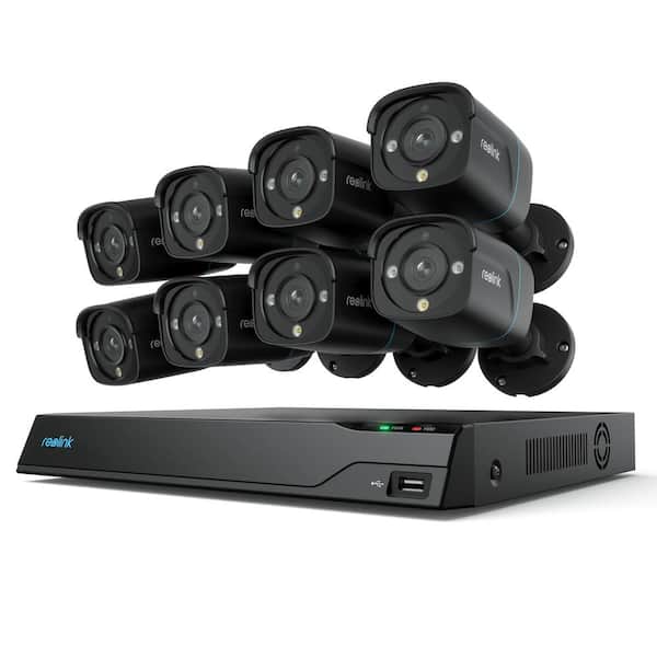 16-Channel NVR System with 4 x 8MP Bullet PoE Camera