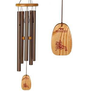 Signature Collection, Tibetan Prayer Chime, 24'' Bronze Wind Chime TPCBR