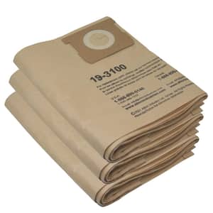 Disposable Filter Dust Bag for 6 Gallon Wet/Dry Vacuum - 3 Pack