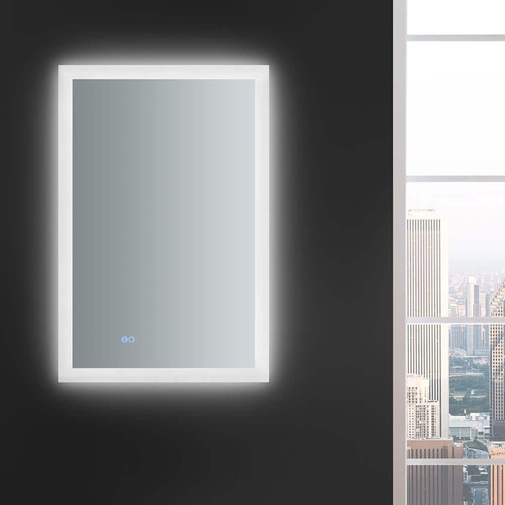 Angelo 36" x 24" Frameless LED Bathroom Vanity Mirror