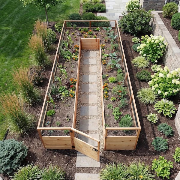 Outdoor Living Today 8 ft. x 16 ft. Cedar Garden in a Box RB816