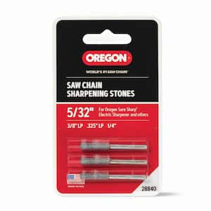 5/32 in. Sharpening Stones (3-Pack) for Suresharp Handled Grinder, for 3/8 LP and 1/4 in. Saw Chain 28840