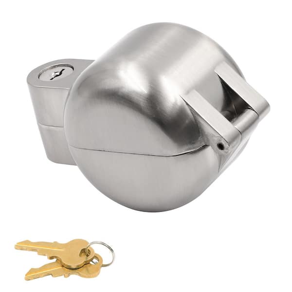 Prime-Line Knob, Lock-Out Keyed Device, Diecast Metal, Satin Nickel Finish (Single Pack)