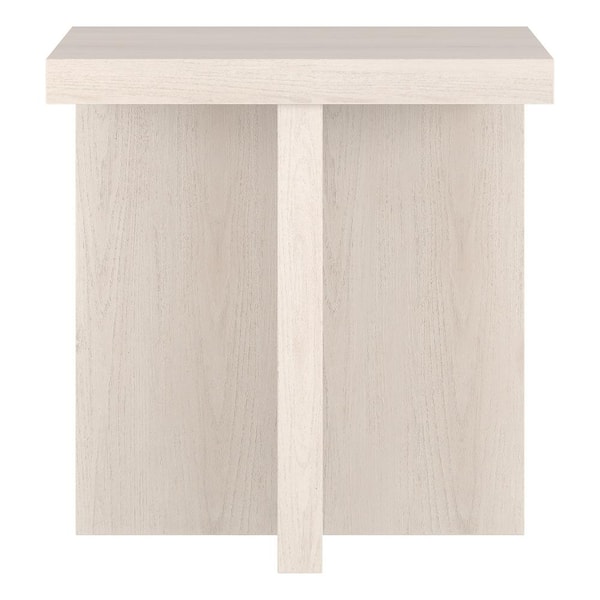 Meyer&Cross Elna 22 in. Alder White Square MDF Top End Table Meyer&Cross Elna 22 in. Alder White Square MDF Top End Table