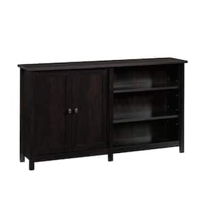 County Line 57.795 in. Estate Black Console Fits TV's up to 43 in. with Doors and Adjustable Shelves
