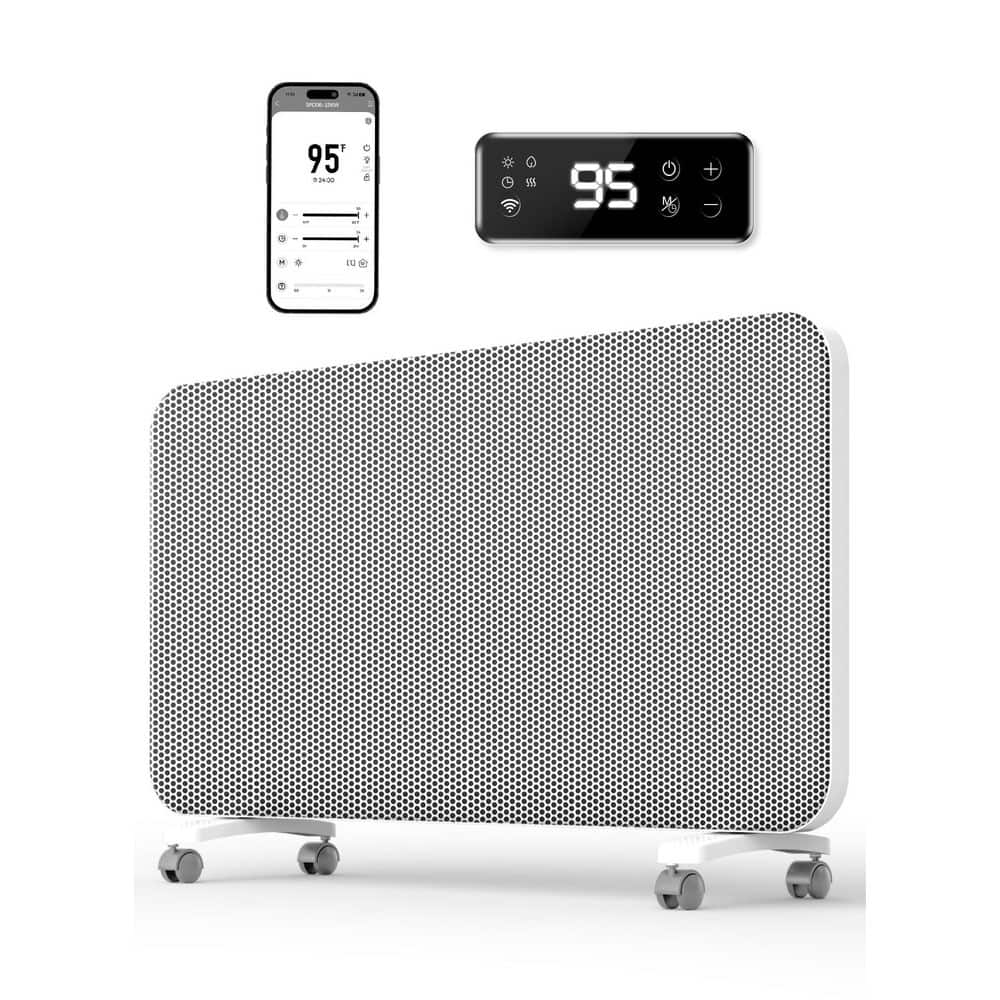 33 in. Smart Convection Panel Space Heater with Wifi App Control, Wall Mount or Standing, Quiet & Eco, 1500W price history on PriceWatchPro