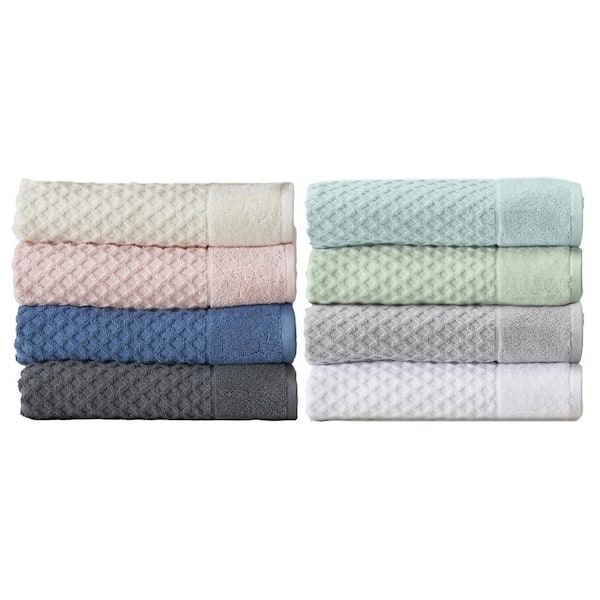 100% Cotton Quick-dry Diamond Textured Bath Towel Set (hand Towel