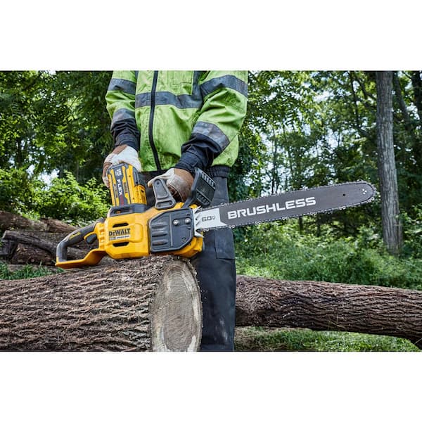 FLEXVOLT 60V MAX 20 in. Brushless Cordless Chainsaw and Case Kit w/ (1) 5.0 Ah Battery and Charger w/ Extra 20 in. Chain