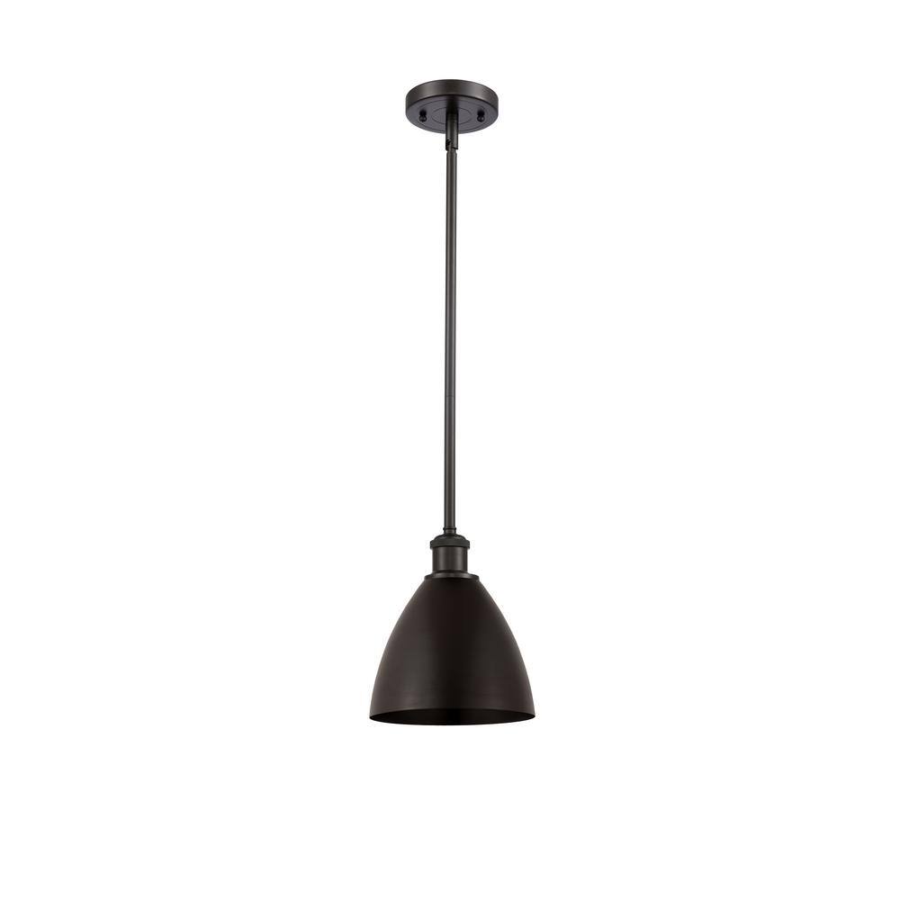 Metal Bristol 60-Watt 1-Light Oil Rubbed Bronze Shaded Mini Pendant Light with Metal Shade price history on PriceWatchPro