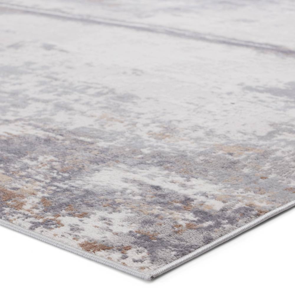 Grotto Treyton Abstract Gray and Tan 8'x10' Washable Area Rug