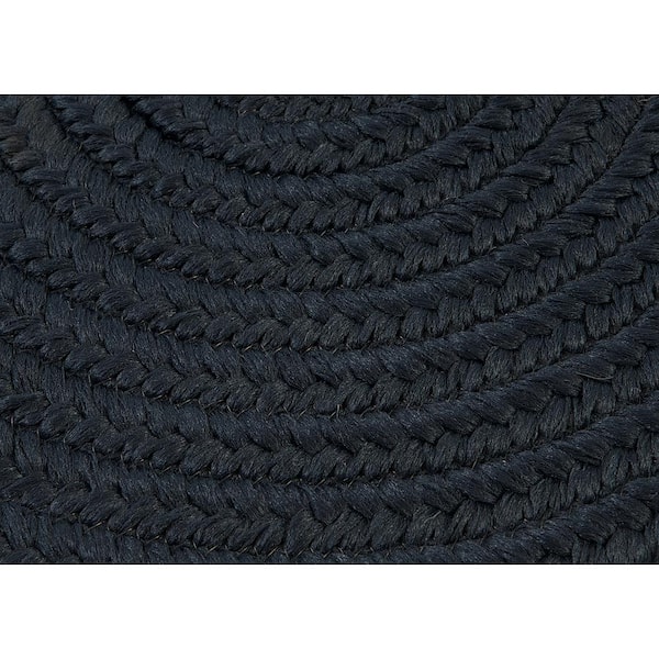 Trends Navy 2 ft. x 3 ft. Oval Braided Area Rug