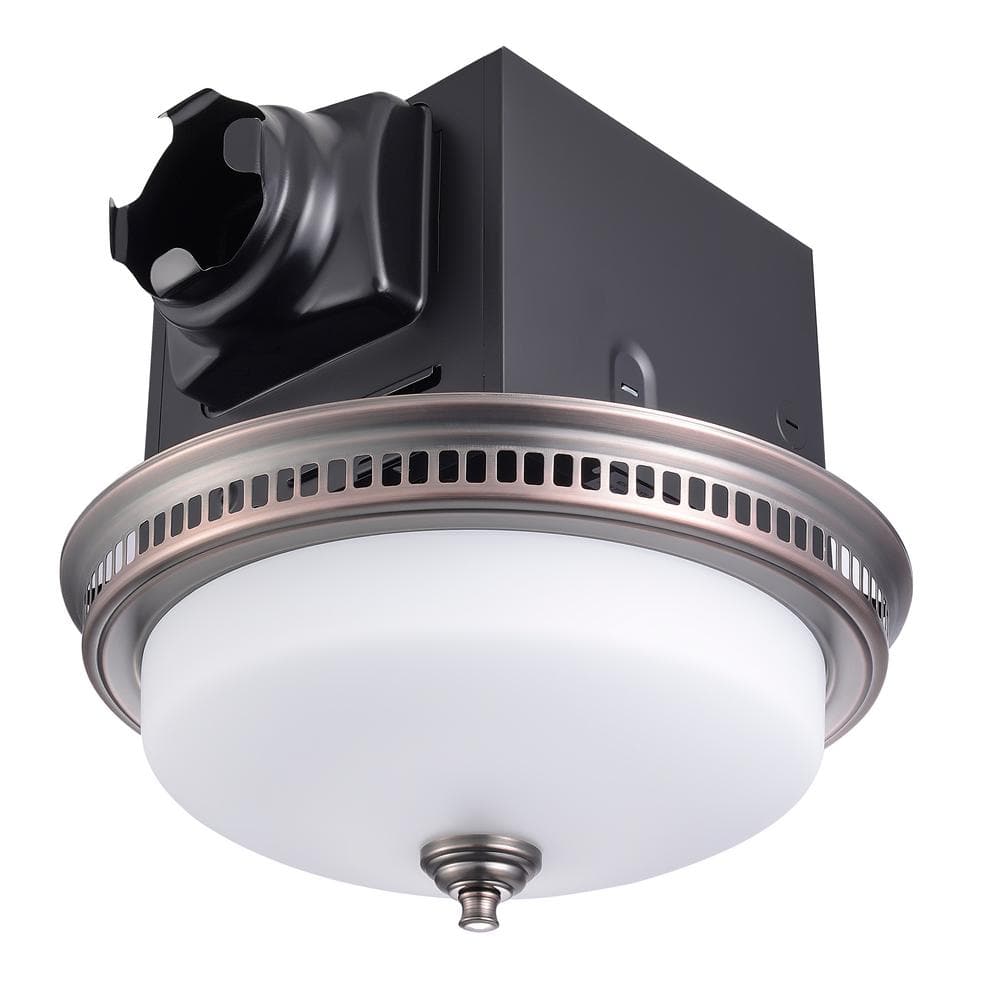 Round Oil Rubbed Bronze LED Ceiling Mount Exhaust Fan