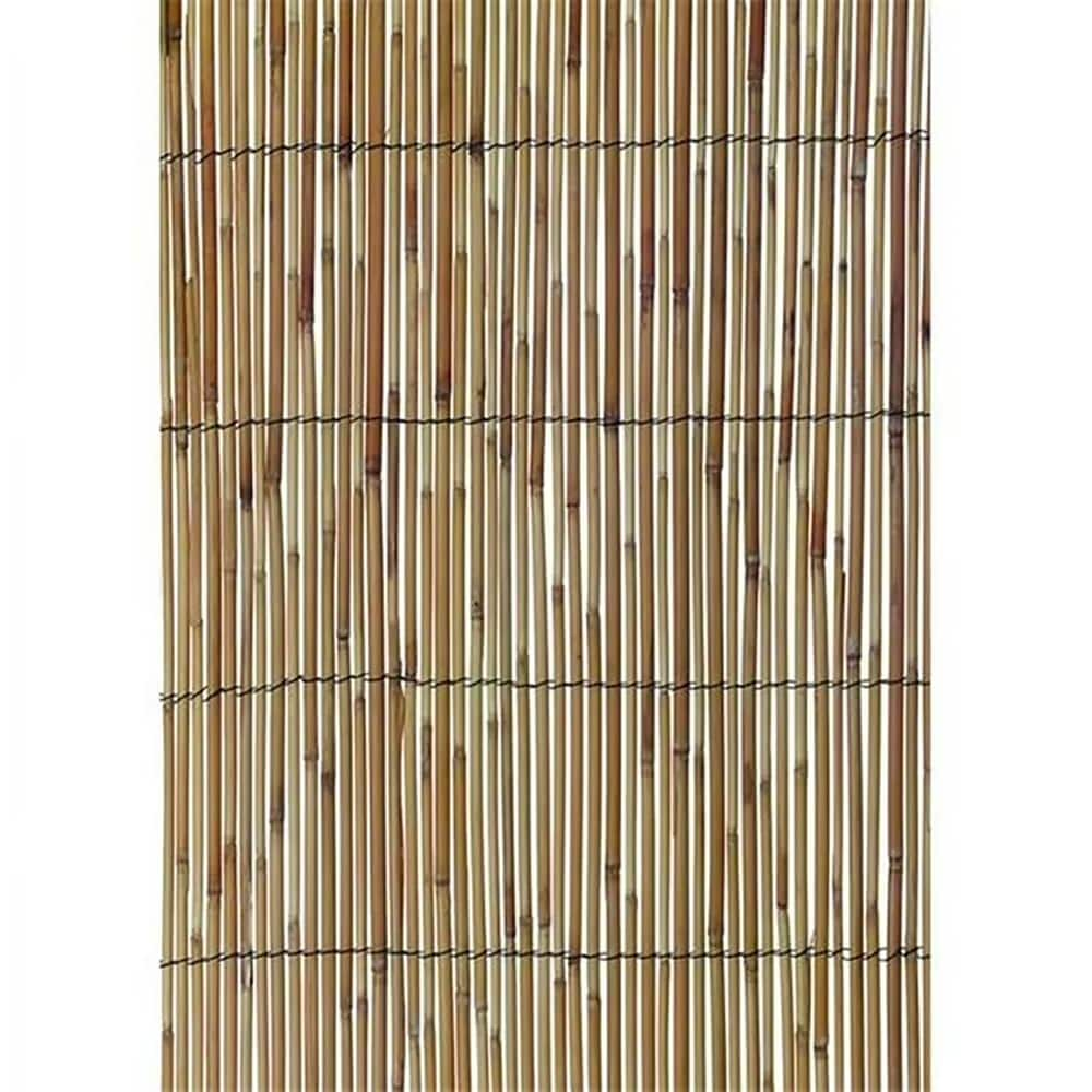 Ecostake 0.13-0.25in. Dia. 6 ft. x 16.4 ft. Reed Bamboo Screen Privacy ...