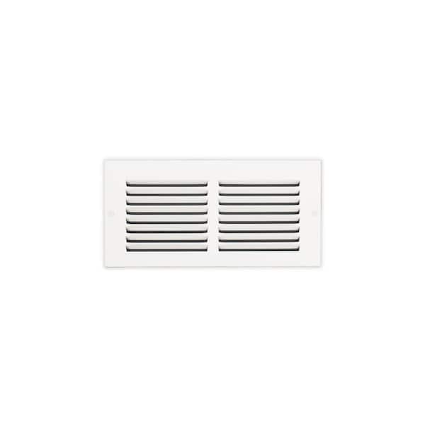 10 in. x 4 in. Steel Return Air Grille in White
