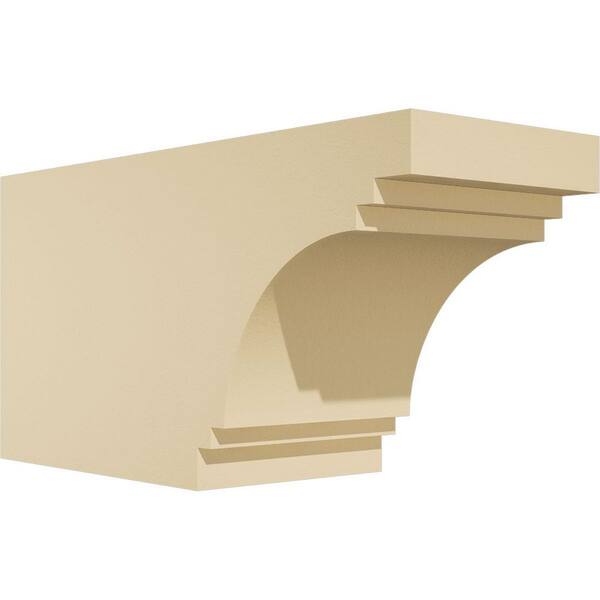 Ekena Millwork Standard Pescadero 6 in. W x 8 in. H x 16 in. D Signature Urethane Rafter Tail Outlooker