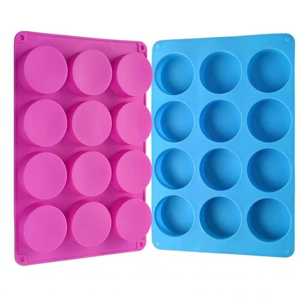 2 PCS Cylinder Silicone Round Chocolate Cookie Mold Food Grade Non-Stick for Covered Oreos Cake Candy Pudding product image for price tracking