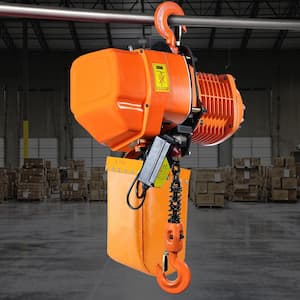 Electric Chain Hoist 4400 lbs. 20 ft. Lifting Height 3 Phase Overhead Crane with Wireless Remote Control (2-Ton, 220 V)