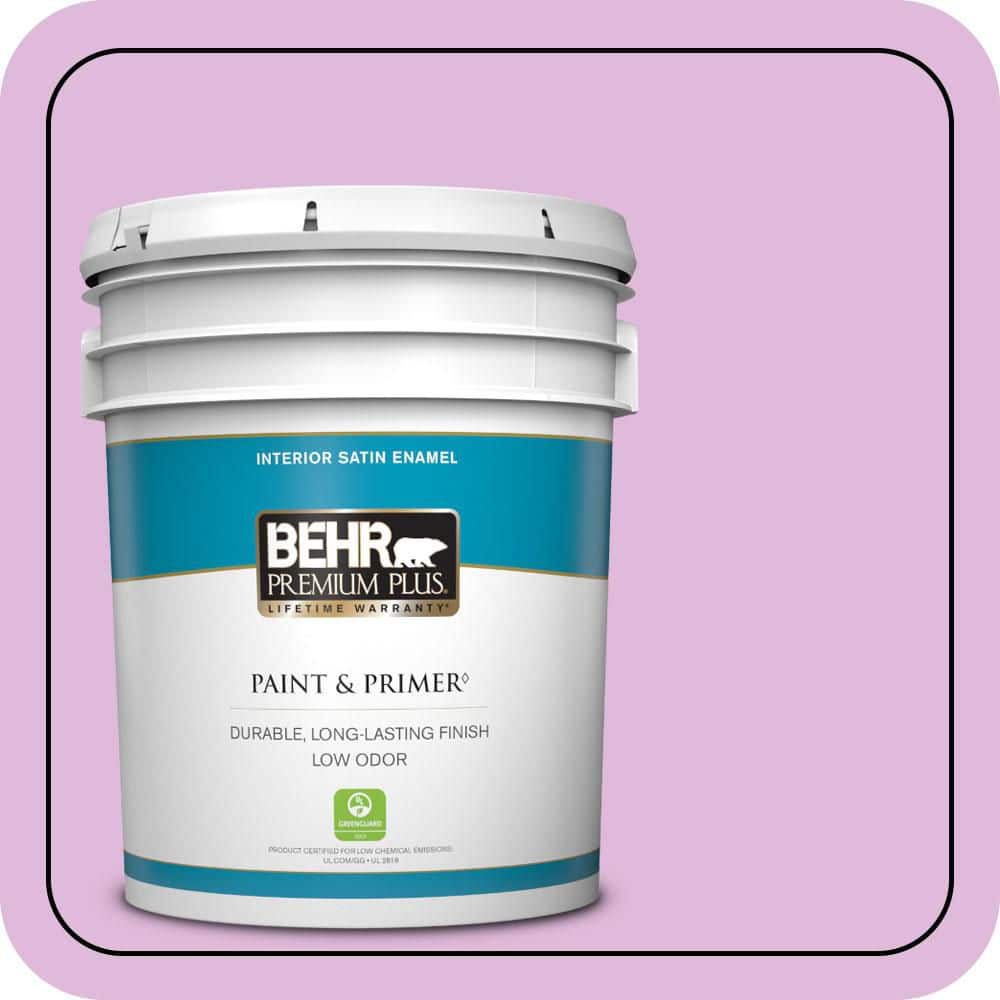 5 gal. #670A-3 Posies Satin Enamel Low Odor Interior Paint & Primer price history on PriceWatchPro