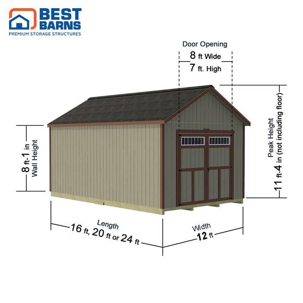 ShelterLogic Shed-in-a-Box 8 ft. x 8 ft. Polyester Horizontal Peak Storage Shed without Floor Kit