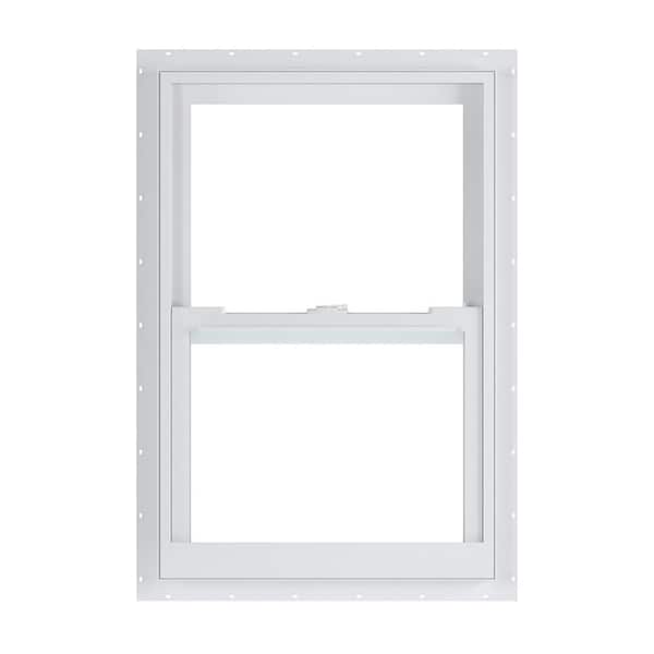 American Craftsman 23.375 in. x 35.25 in. 70 Series Impact LowE Argon SC Glass Single Hung White Vinyl Fin Window, Screen Incl