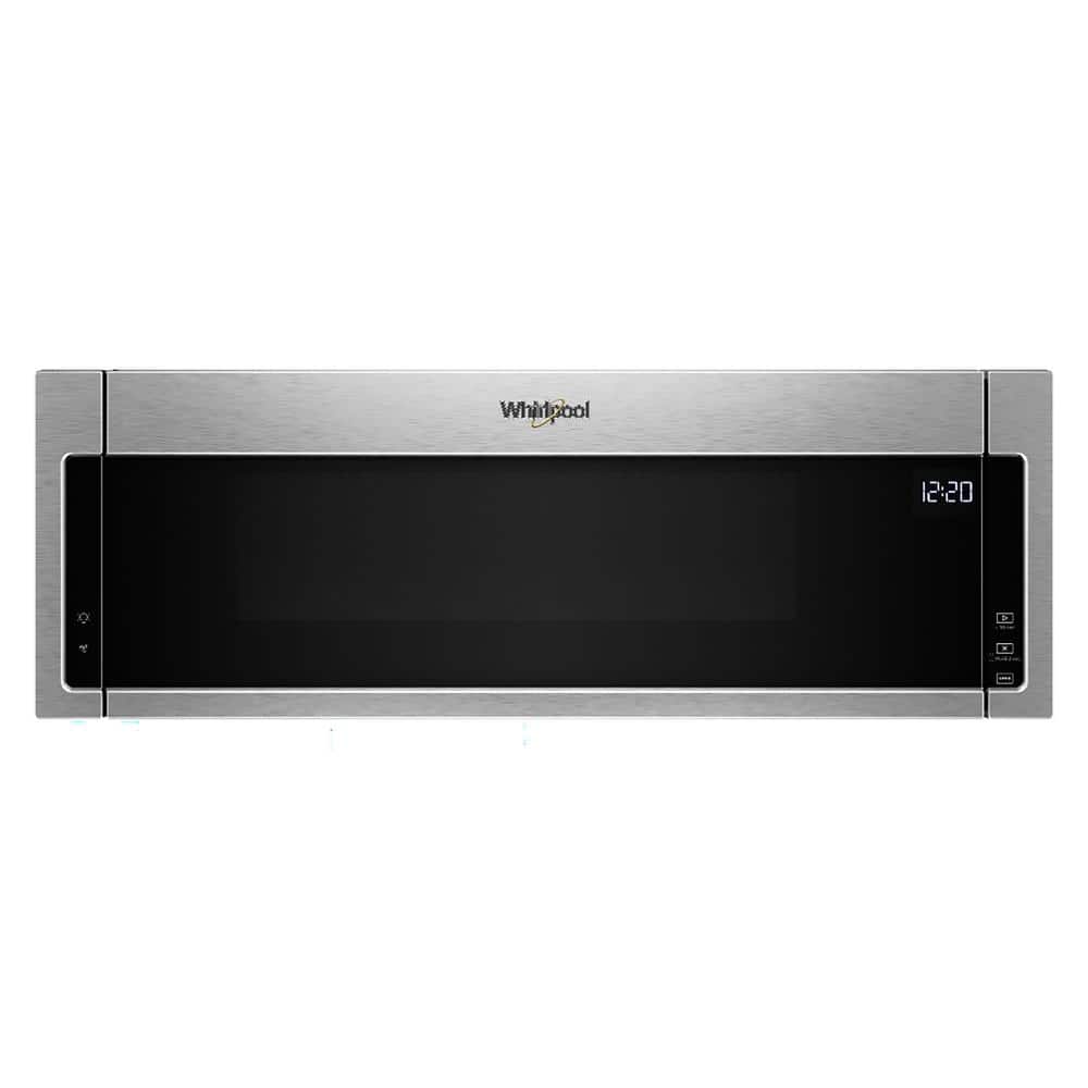 Whirlpool 1.1 cu. ft. Over the Range Low Profile Microwave Hood Combination in Stainless Steel