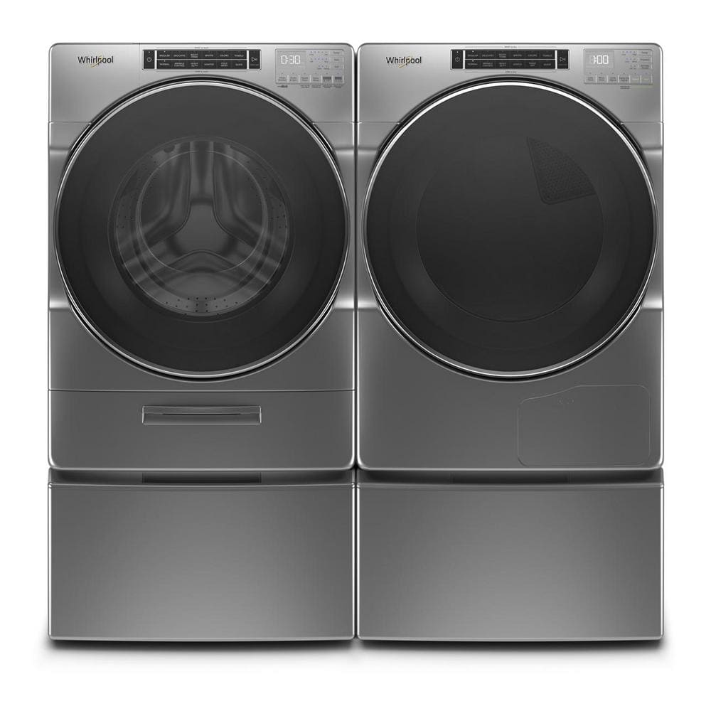 Chrome Shadow 7.4 cu. ft. Stackable Front Load Electric Dryer with Stainless Steel Drum