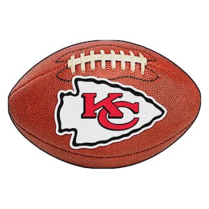 NFL Kansas City Chiefs Photorealistic 20.5 in. x 32.5 in Football Mat