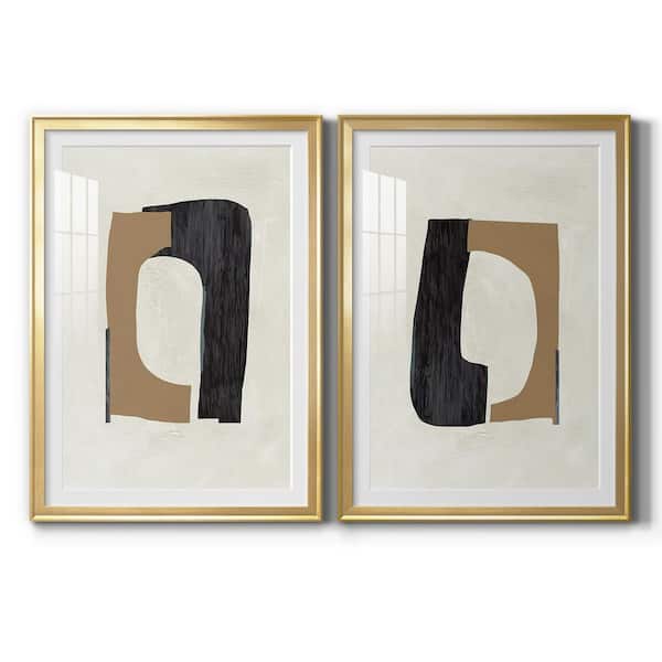 Wexford Home Cardboard Cutouts I By Wexford Homes 2 Pieces Framed Abstract Paper Art Print 22.5 in. x 30.5 in. .