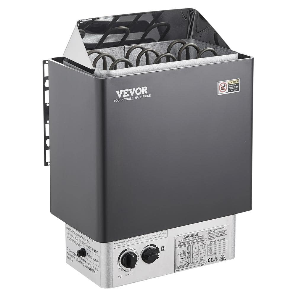 VEVOR Sauna Heater 4.5 KW 220V Electric Sauna Stove 3h Timer Steam Bath Sauna Heater with Built-In Controls