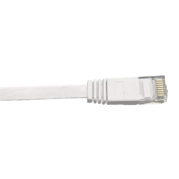 Micro Connectors, Inc 100 ft. Flat Cat 6 RJ45 UTP Ethernet