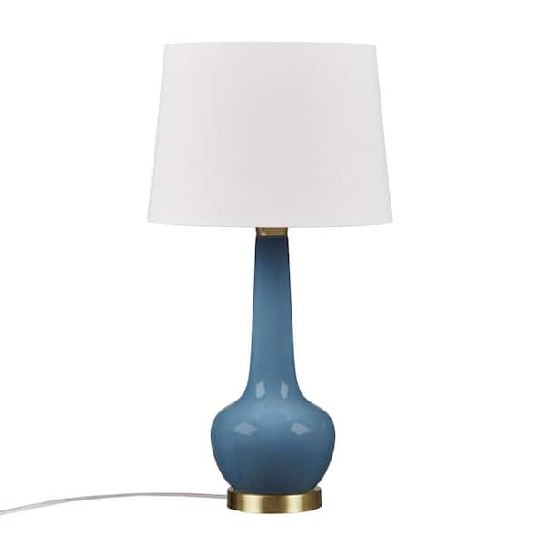 510 Design Zazie 26.25 in. Blue Transitional Table Lamp