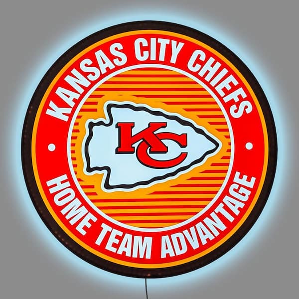 Kansas City Chiefs Home Team Advantage 24 in. LED Lighted Sign