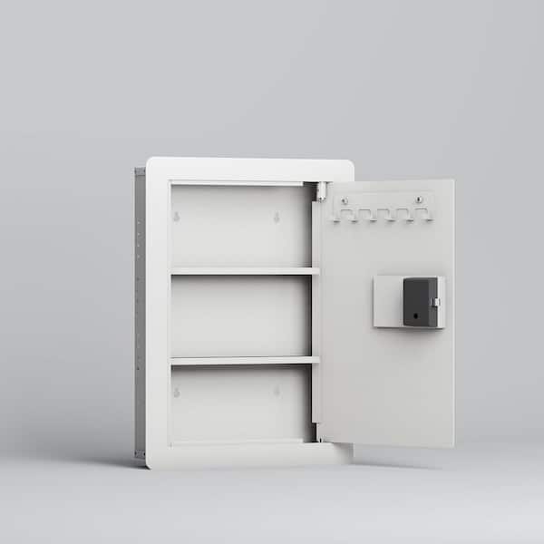 0.73 cu. ft. Steel Fire-Resistant Combination Lock Wall Safe with 2-Removable Shelves, Door Hook, Pre-Drilled