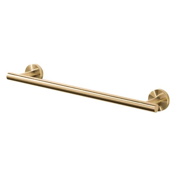 1 Pack 16 in. Stainless Steel Wall Mounted Single Towel Bar in Gold