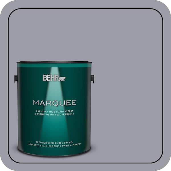 BEHR MARQUEE 1 gal. #BNC-09 Heather Gray Semi-Gloss Enamel Interior Paint & Primer