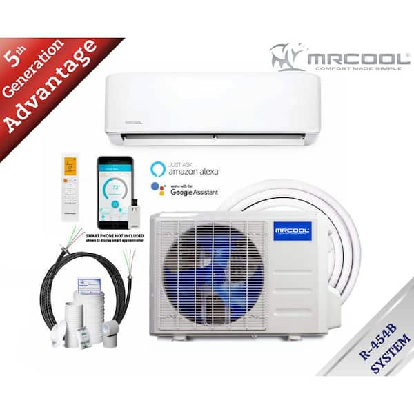 Advantage 5th Gen 9,000 BTU 0.75-Ton 1-Zone 21.2 SEER2 Ductless Mini-Split Complete System with 16 ft. Line-230V-R454B
