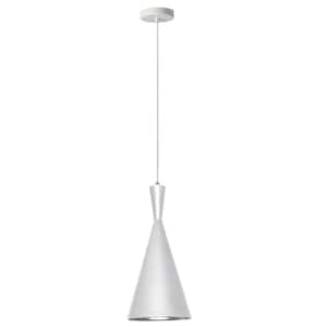 Helsinki 1-Light Silver Pendant with Metal Shade