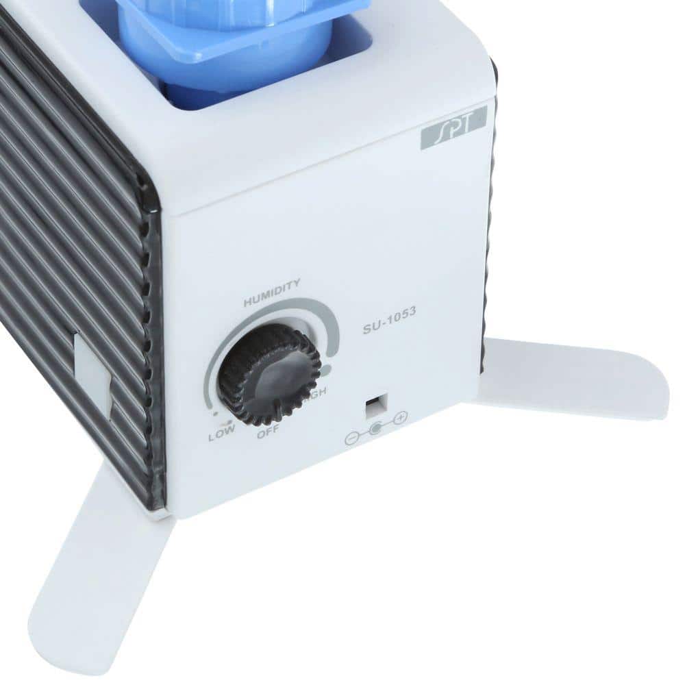 Compact Black and White Ultrasonic Personal Humidifier