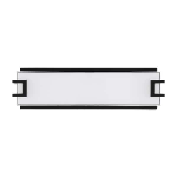 Home Decorators Collection Grandale 17.25 in. 1-Light Coal LED Bathroom Vanity Light Bar