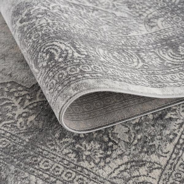 Havana Grey 2 ft. 3 in. x 15 ft. Traditional Distressed Runner Area Rug