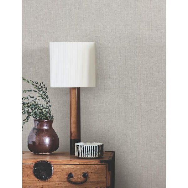 York Wallcoverings Hardy Linen Shale Wallpaper UD2558N - The