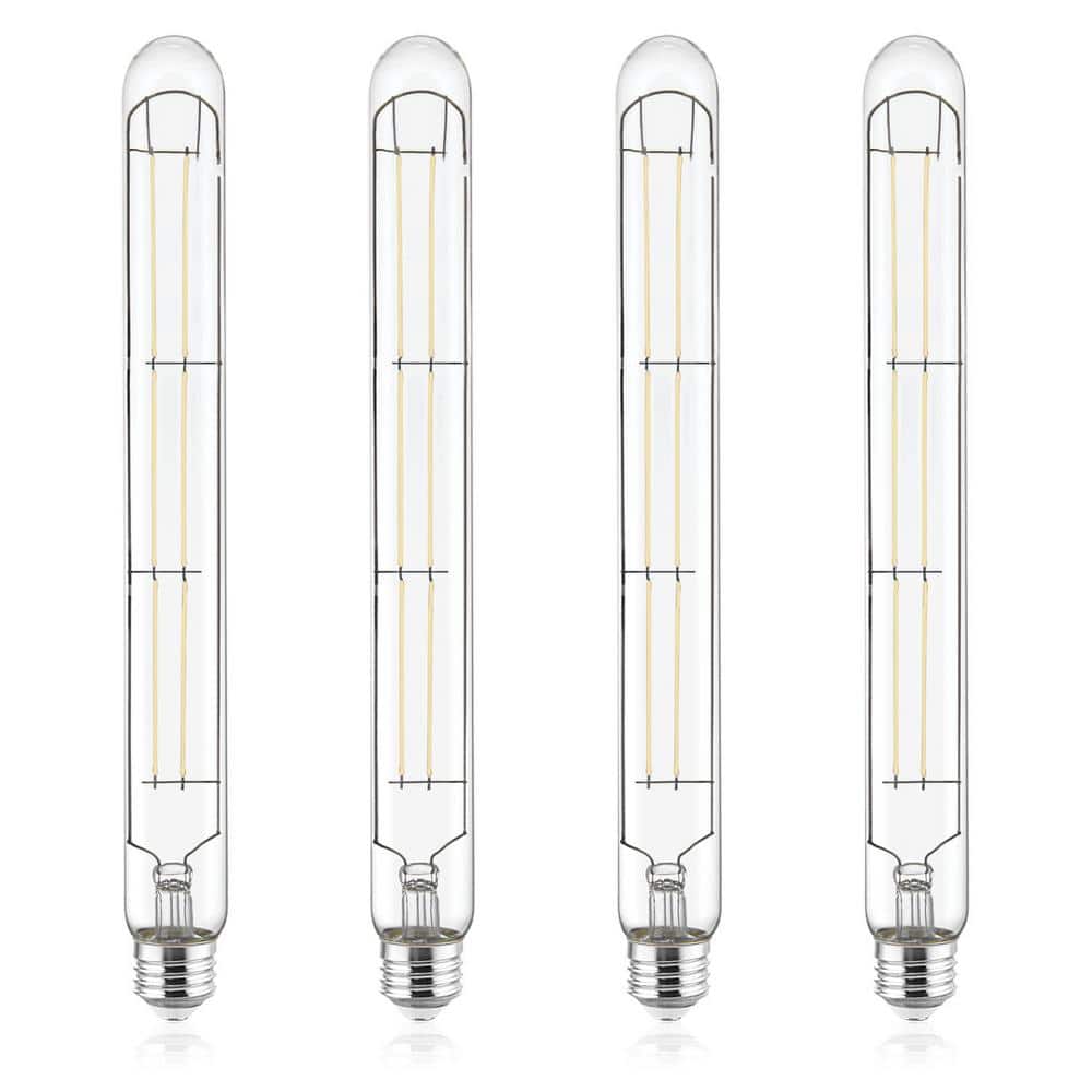 60W Equivalent, Vintage T9 Long Tube LED Light Bulbs, 5000K, 800-Lumens Dimmable 7-Watt Clear Glass Filament Bulb 4-Pack price history on PriceWatchPro