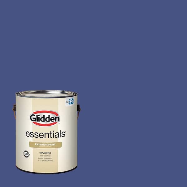 Glidden Essentials 1 gal. PPG1167-7 Blue Jewel Satin Exterior