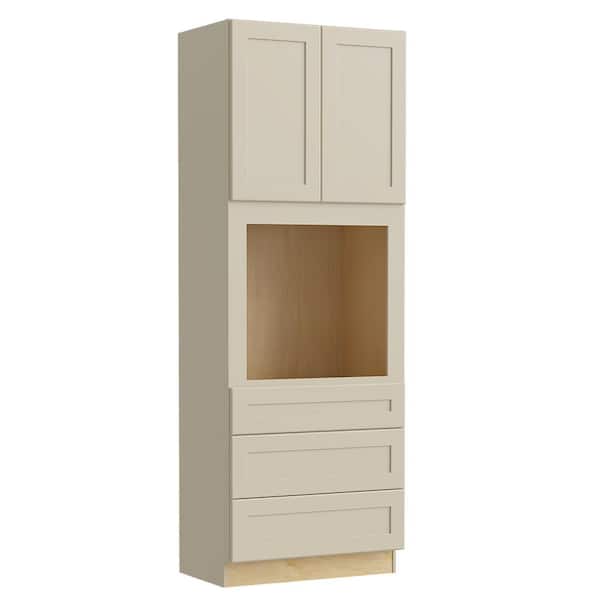 Home Decorators Collection Nashville Cream Painted Plywood Shaker Stock Assembled Double Oven Kitchen Cabinet Drawers 33 In X 96 24 Oc332496u Nbc - Home Depot Home Decorators Cabinets