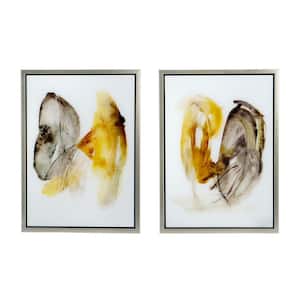 2 Piece Framed Abstract Art Print 24 in. x 17.5 in.