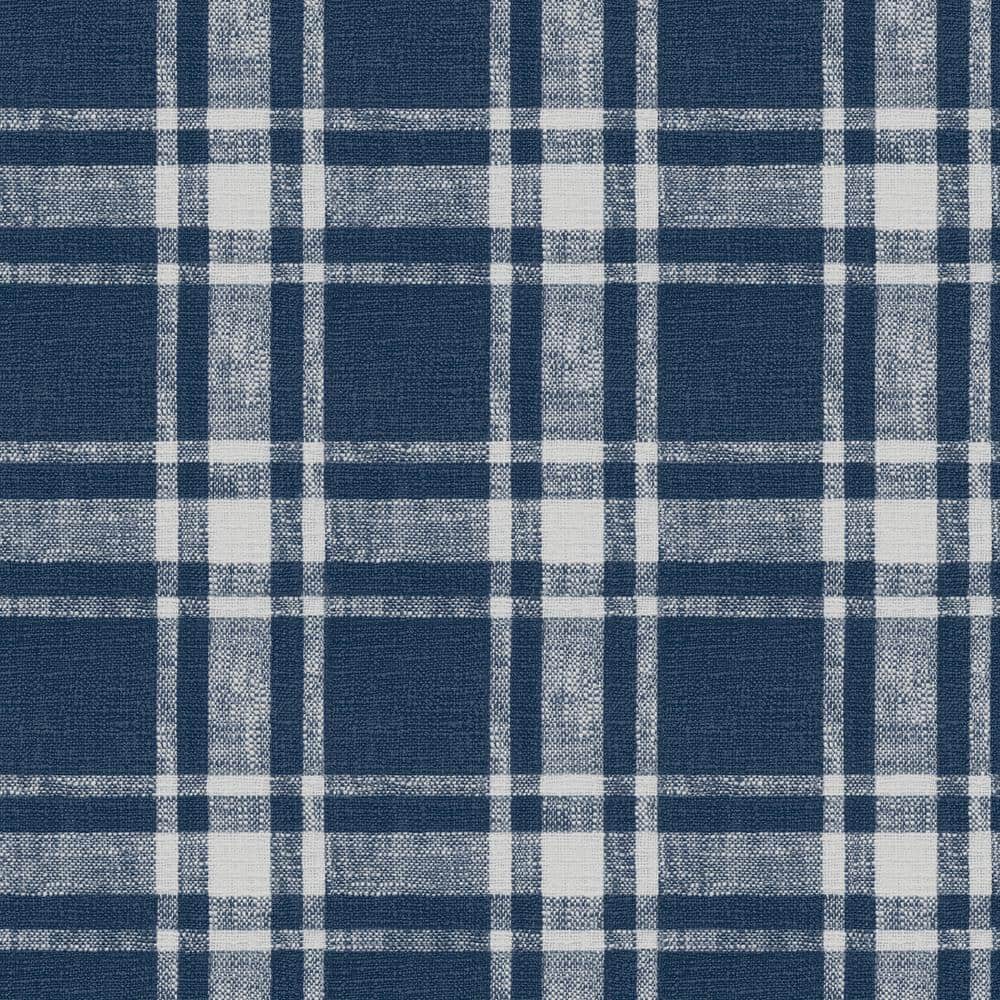Chesapeake Austin Green Plaid Prepasted Non Woven Blend Wallpaper, 20.5-in  by 33-ft, 56.4 sq. ft.