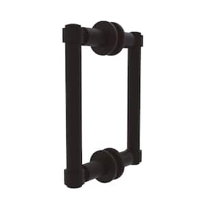 Contemporary 6 in. Back to Back Shower Door Pull in Oil Rubbed Bronze