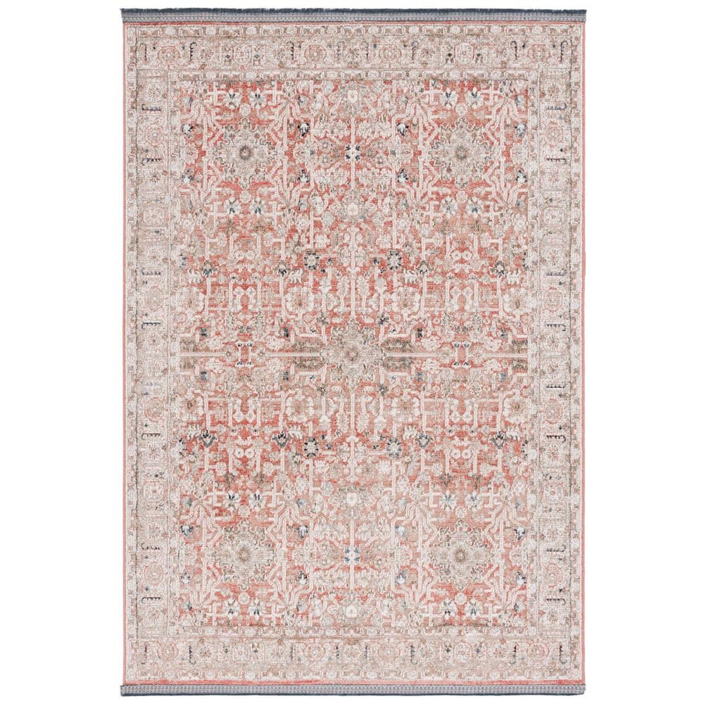 Vivaldi 4 ft. x 6 ft. Rust/Ivory Floral Border Area Rug price history on PriceWatchPro