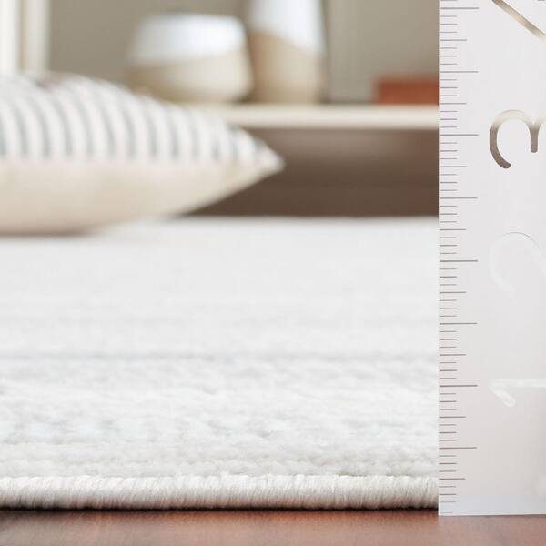 SAFAVIEH Hanna 8 ft. x 10 ft. Ivory/Gray Modern Border Area Rug